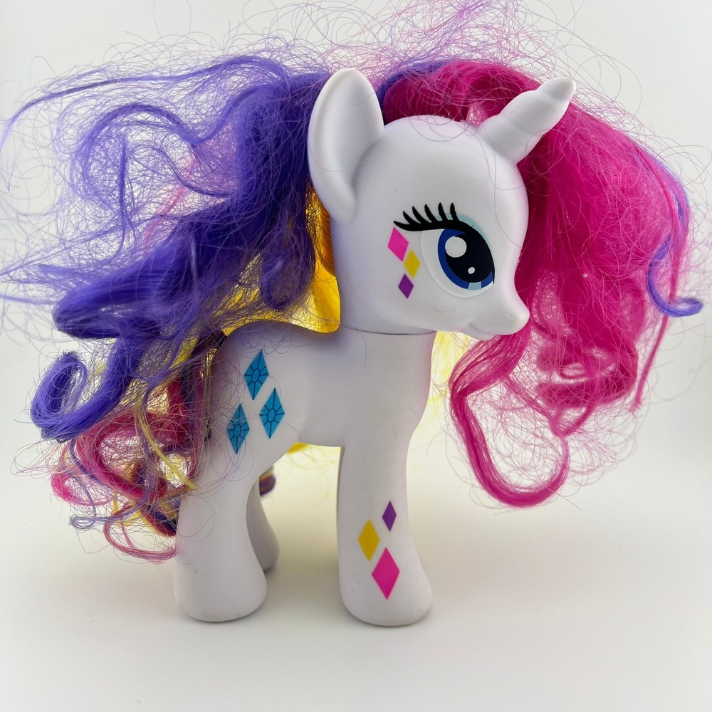 My Little‎ Pony Rarity Unicorn Figure 5.5" 2011 Hasbro White Purple Pink Hair G4